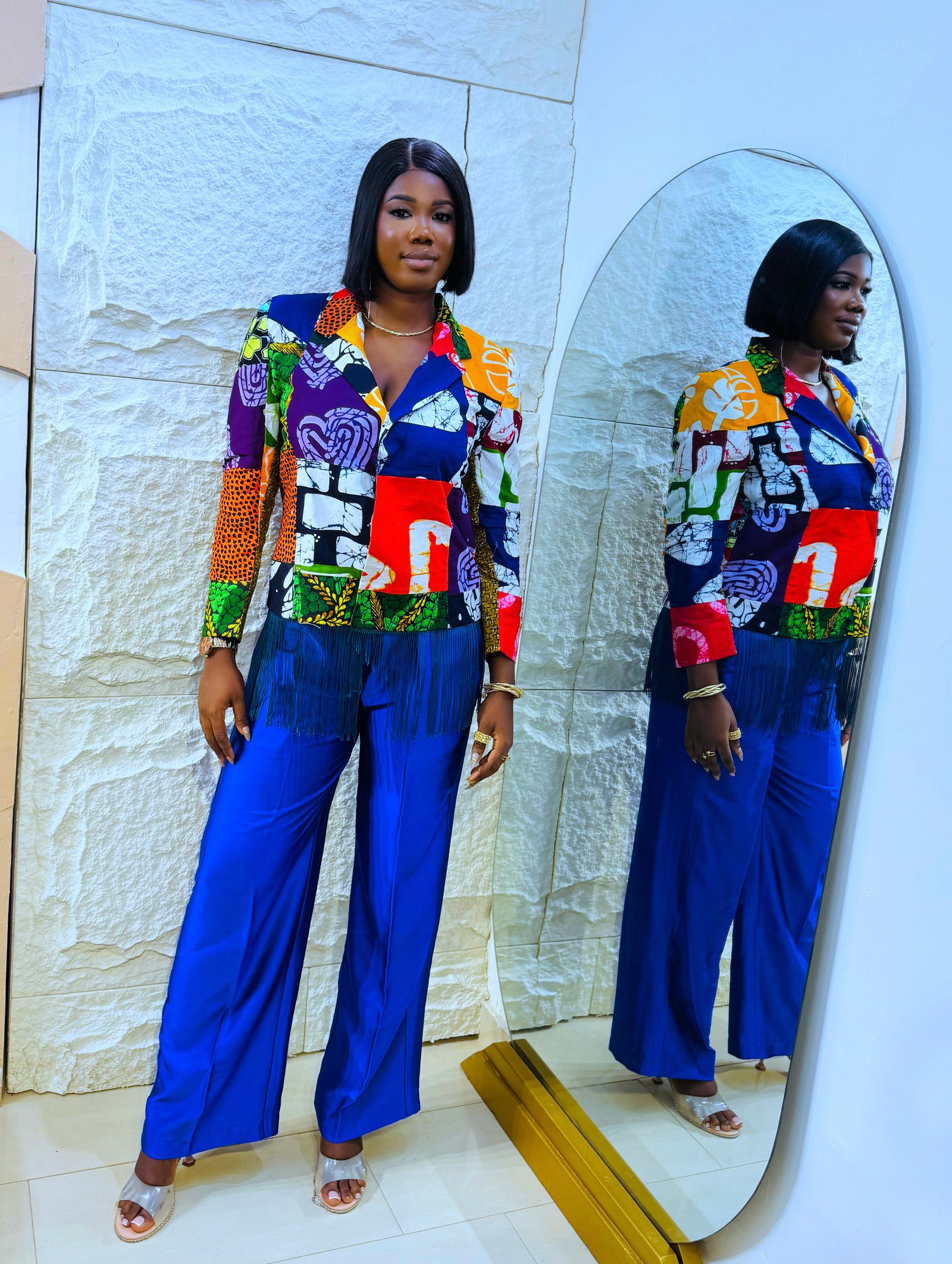 Holly Ankara blazer