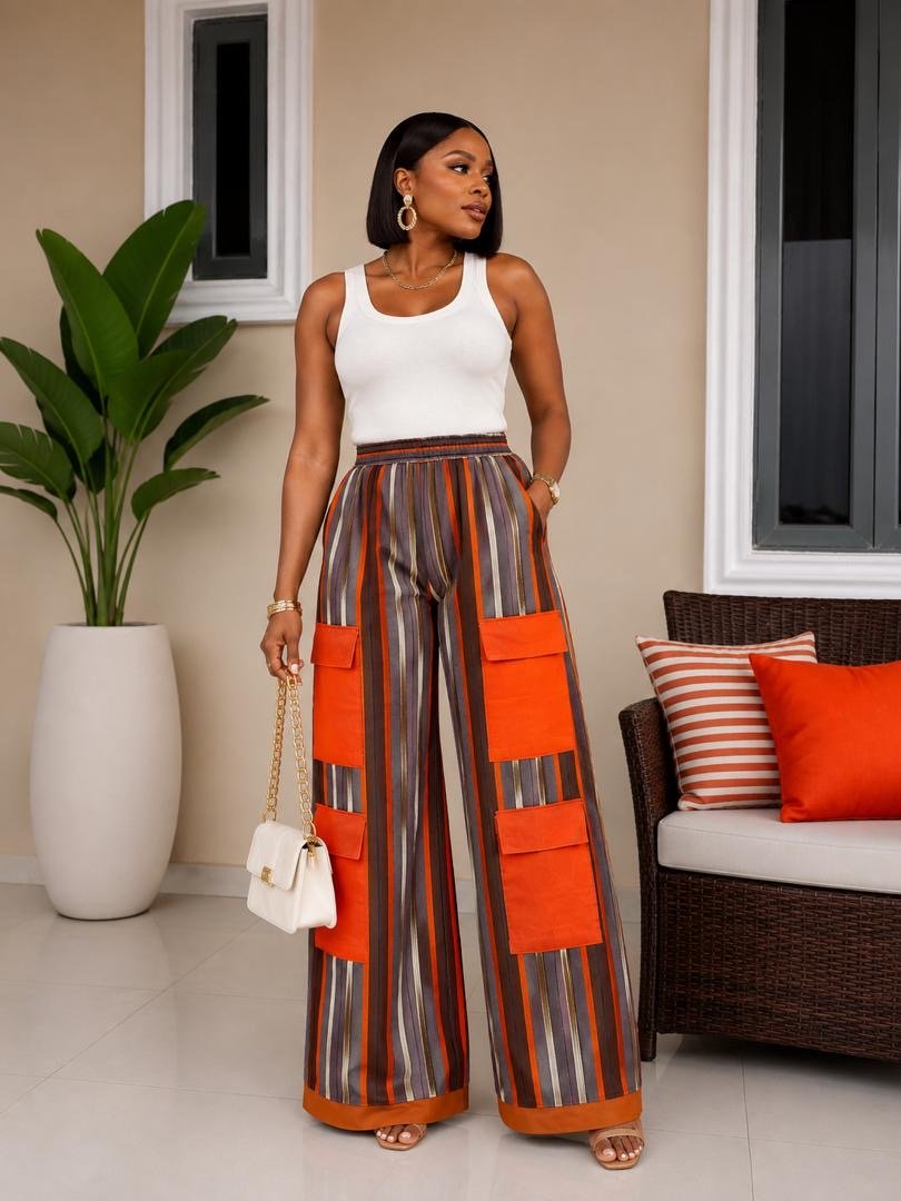 Fifi Designed Aso oke Pant 